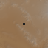 Shaded relief of the 59 km around San Miguel Xaltepec, drawn from the GMTED2010 grid