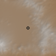 Shaded relief of the 59 km around San Pedro Cholula, drawn from the GMTED2010 grid