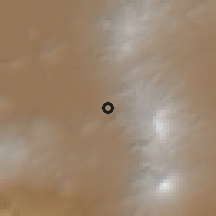 Shaded relief of the 59 km around San Rafael, drawn from the GMTED2010 grid