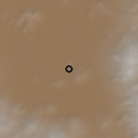 Shaded relief of the 59 km around San Sebastián Chimalpa, drawn from the GMTED2010 grid