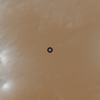 Shaded relief of the 59 km around Santa Ana Xalmimilulco, drawn from the GMTED2010 grid
