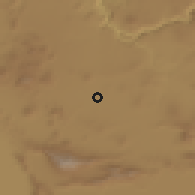 Shaded relief of the 58 km around Santa Cruz del Valle, drawn from the GMTED2010 grid