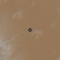 Shaded relief of the 59 km around Buenavista, drawn from the GMTED2010 grid