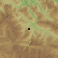 Shaded relief of the 59 km around Simojovel de Allende, drawn from the GMTED2010 grid