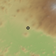 Shaded relief of the 59 km around Buenavista Tomatlán, drawn from the GMTED2010 grid