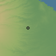 Shaded relief of the 59 km around Soledad de Doblado, drawn from the GMTED2010 grid