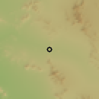 Shaded relief of the 56 km around Sonoita, drawn from the GMTED2010 grid