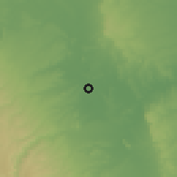 Shaded relief of the 58 km around Soto la Marina, drawn from the GMTED2010 grid