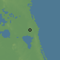 Shaded relief of the 58 km around Tampico, drawn from the GMTED2010 grid