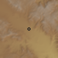 Shaded relief of the 59 km around Tehuacán, drawn from the GMTED2010 grid
