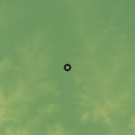 Shaded relief of the 58 km around Tempoal de Sánchez, drawn from the GMTED2010 grid
