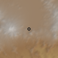Shaded relief of the 59 km around Tenango de Arista, drawn from the GMTED2010 grid