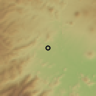Shaded relief of the 59 km around Tepalcatepec, drawn from the GMTED2010 grid