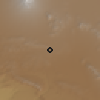 Shaded relief of the 59 km around Tepeaca, drawn from the GMTED2010 grid