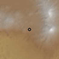 Shaded relief of the 59 km around Tepetlixpa, drawn from the GMTED2010 grid