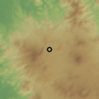 Shaded relief of the 58 km around Tepic, drawn from the GMTED2010 grid