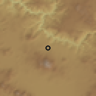 Shaded relief of the 58 km around Tequila, drawn from the GMTED2010 grid