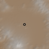 Shaded relief of the 59 km around Calixtlahuaca, drawn from the GMTED2010 grid