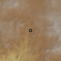 Shaded relief of the 59 km around Tuxpan, drawn from the GMTED2010 grid