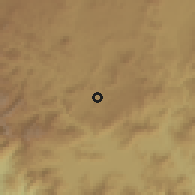 Shaded relief of the 59 km around Unión de Tula, drawn from the GMTED2010 grid