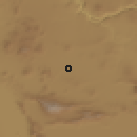 Shaded relief of the 58 km around Valle Dorado Inn, drawn from the GMTED2010 grid