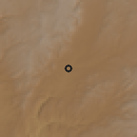 Shaded relief of the 58 km around Valparaíso, drawn from the GMTED2010 grid