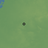 Shaded relief of the 59 km around Candelaria, drawn from the GMTED2010 grid