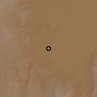 Shaded relief of the 58 km around Victoria de Durango, drawn from the GMTED2010 grid