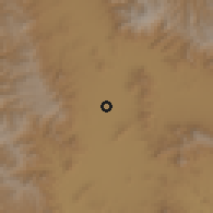 Shaded relief of the 59 km around Villa de Zaachila, drawn from the GMTED2010 grid