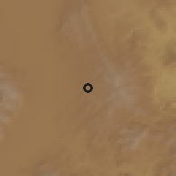 Shaded relief of the 58 km around Villa de Zaragoza, drawn from the GMTED2010 grid