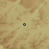 Shaded relief of the 59 km around Villaflores, drawn from the GMTED2010 grid
