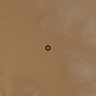Shaded relief of the 58 km around Villa Unión, drawn from the GMTED2010 grid