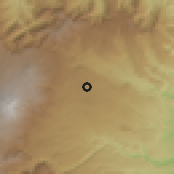 Shaded relief of the 59 km around Xalapa-Enríquez, drawn from the GMTED2010 grid