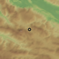 Shaded relief of the 59 km around Yajalón, drawn from the GMTED2010 grid