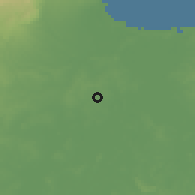 Shaded relief of the 59 km around Zaragoza, drawn from the GMTED2010 grid