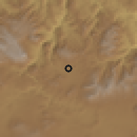 Shaded relief of the 58 km around Zimapán, drawn from the GMTED2010 grid