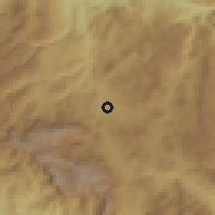 Shaded relief of the 59 km around Zumpango del Río, drawn from the GMTED2010 grid