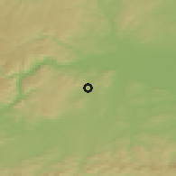 Shaded relief of the 50 km around Absdorf, drawn from the GMTED2010 grid