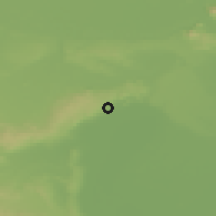 Shaded relief of the 50 km around Breitenbrunn, drawn from the GMTED2010 grid
