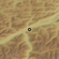 Shaded relief of the 51 km around Brixlegg, drawn from the GMTED2010 grid