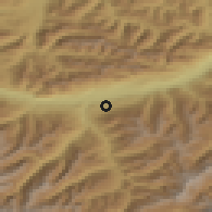 Shaded relief of the 51 km around Aldrans, drawn from the GMTED2010 grid