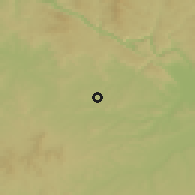 Shaded relief of the 50 km around Bruck-Waasen, drawn from the GMTED2010 grid