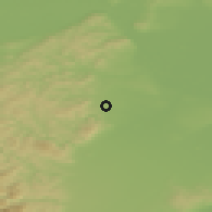 Shaded relief of the 50 km around Brunn am Gebirge, drawn from the GMTED2010 grid