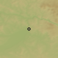 Shaded relief of the 50 km around Brunnenthal, drawn from the GMTED2010 grid