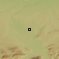 Shaded relief of the 50 km around Bürmoos, drawn from the GMTED2010 grid