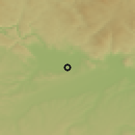 Shaded relief of the 50 km around Alkoven, drawn from the GMTED2010 grid