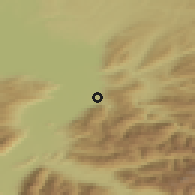 Shaded relief of the 51 km around Dornbirn, drawn from the GMTED2010 grid