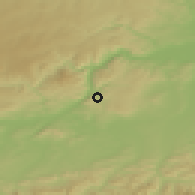 Shaded relief of the 50 km around Dunkelsteinerwald, drawn from the GMTED2010 grid