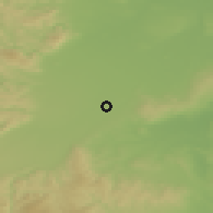 Shaded relief of the 50 km around Ebenfurth, drawn from the GMTED2010 grid