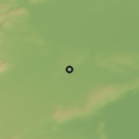 Shaded relief of the 50 km around Ebergassing, drawn from the GMTED2010 grid